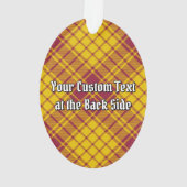 Clan MacMillan Wappen über Dress Tartan Ornament (Rückseite)