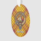 Clan MacMillan Wappen über Dress Tartan Ornament (Vorderseite)