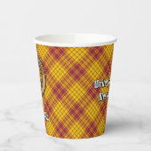 Clan MacMillan Wappen über Dress Tartan Pappbecher (Links)