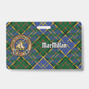Clan MacMillan Wappen über Jagdtartan Ausweis