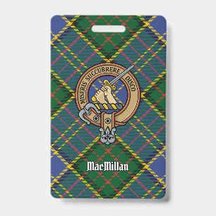 Clan MacMillan Wappen über Jagdtartan Ausweis