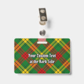 Clan MacMillan Wappen über Tartan Ausweis (Rückseite mit Clip)