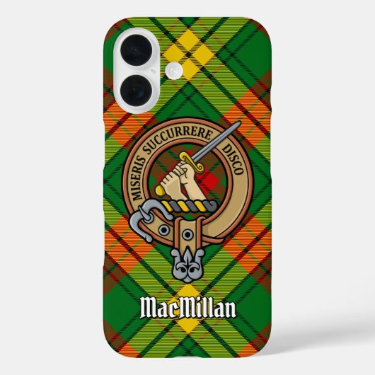 Clan MacMillan Wappen über Tartan Case-Mate iPhone Hülle (Rückseite)