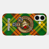 Clan MacMillan Wappen über Tartan Case-Mate iPhone Hülle (Rückseite (Horizontal))