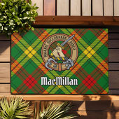 Clan MacMillan Wappen über Tartan Fußmatte