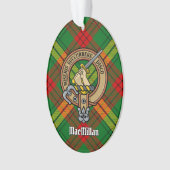 Clan MacMillan Wappen über Tartan Ornament (Vorderseite)
