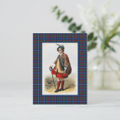Clan MacNab Vintag Illustration Tartan Frame Postkarte (Stehend Vorderseite)