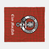 Clan MacNab Wappen Abzeichen und Tartan Fleecedecke (Vorderseite (Horizontal))