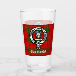 Clan MacNab Wappen Abzeichen und Tartan Glas