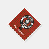Clan MacNab Wappen Abzeichen und Tartan Serviette (Ecke)