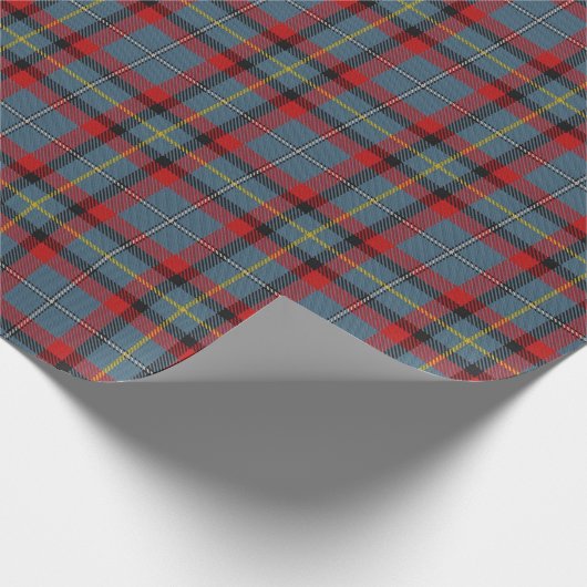 Clan MacNamara McNamara irischer Tartan kariert Geschenkpapier (Ecke)