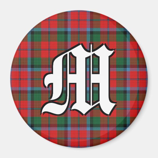 Clan MacNaughton MacNachtan Tartan Kariert Accents Magnet (Vorne)
