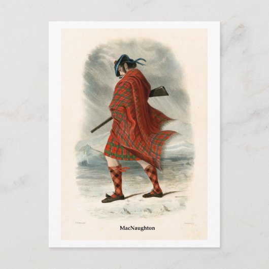 Clan MacNaughton Postkarte (Vorderseite)