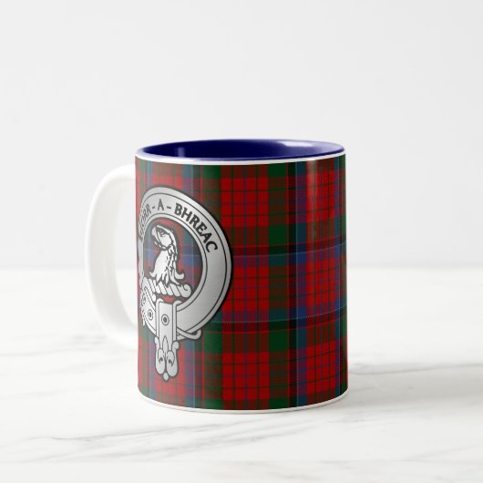 Clan MacNeacail (MacNicol/Nicolson) Wappen & Tarta Zweifarbige Tasse (Vorderseite Links)