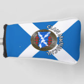 Clan MacNeacail Tartan Knot & Flag Golf Headcover (Vorderseite)