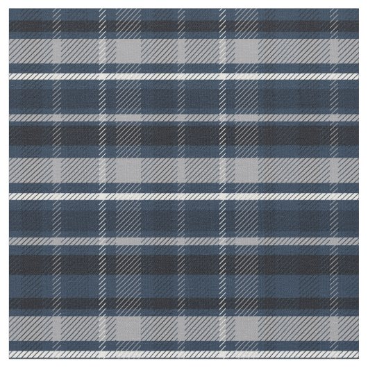 Clan Macneil Blue Scottish Tartan Karos Muster Stoff (Nahaufnahme)