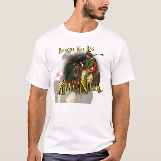 Clan MacNeil Buaidh keine Bas T-Shirt (Vorderseite)