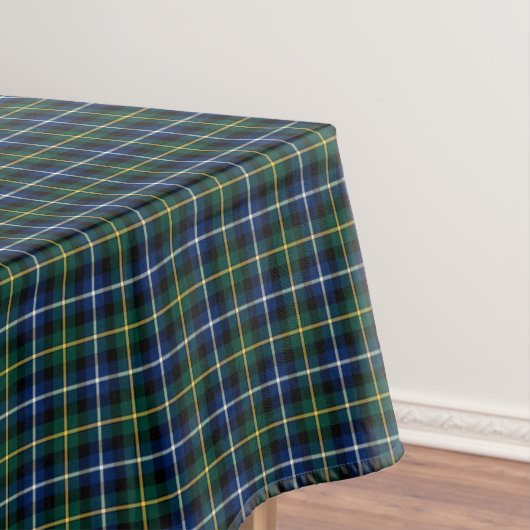 Clan MacNeil Dark Blue und Green Scottish Tartan Tischdecke (Beispiel)