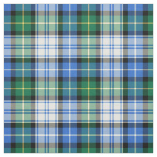 Clan MacNeil Kleidertartan-blaues und grünes Stoff