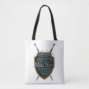 Clan MacNeil Schwerter und Schild Tartan Plaid Tasche