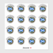 Clan MacNeil Tartan Knot & Flag Aufkleber (Blatt)