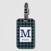 Clan MacNeil Tartan Mit Monogramm