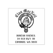 Clan MacNeil Wappen Abzeichen individuell anpassba Gummistempel (Prägung)