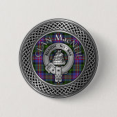 Clan MacNeil Wappen & Tartan Knot Button (Vorderseite)