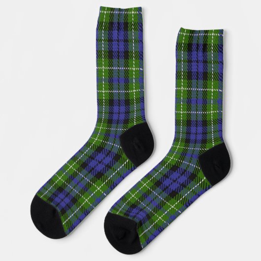 Clan MacNeill Tartan Socken (Linkes Detail)