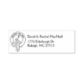 Clan MacNeill von Gigha Gaelic Wappen & Address Permastempel (Design)