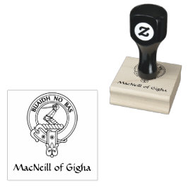 Clan MacNeill von Gigha Gaelic Wappen Rubber Brief Gummistempel