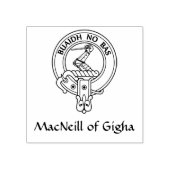 Clan MacNeill von Gigha Gaelic Wappen Rubber Brief Gummistempel (Prägung)
