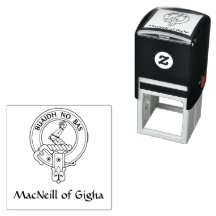 Clan MacNeill von Gigha Gaelic Wappen Rubber Brief