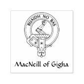 Clan MacNeill von Gigha Gaelic Wappen Rubber Brief Permastempel (Design)