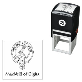 Clan MacNeill von Gigha Latin Wappen Rubber Briefm Permastempel