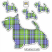 Clan MacNeill von Gigha Scottie Sticker (Vorderseite)