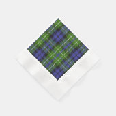 Clan MacNeill von Gigha Tartan Serviette (Ecke)