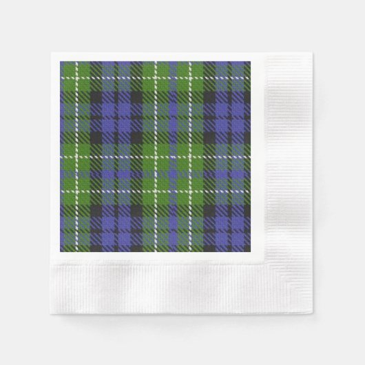 Clan MacNeill von Gigha Tartan Serviette (Vorderseite)