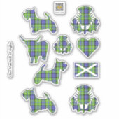 Clan MacNeill von Gigha Tartan Sticker (Vorderseite)
