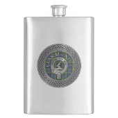 Clan MacNeill von Gigha Wappen & Tartan Flask Flachmann (Vorderseite)
