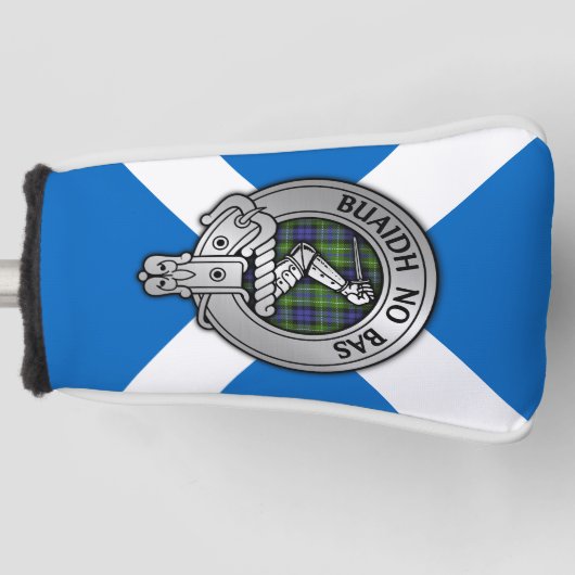 Clan MacNeill von Gigha Wappen & Tartan Golf Headcover (Vorderseite)