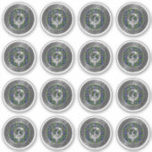 Clan MacNeill von Gigha Wappen & Tartan Sticker (Vorderseite)