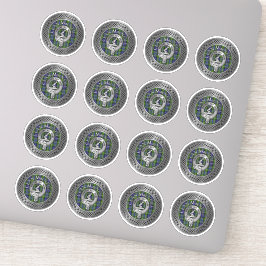 Clan MacNeill von Gigha Wappen & Tartan Sticker