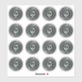 Clan MacNeill von Gigha Wappen & Tartan Sticker (Blatt)