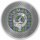 Clan MacNeill von Gigha Wappen & Tartan Sticker (Vorderseite)
