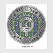 Clan MacNeill von Gigha Wappen & Tartan Sticker (Blatt)