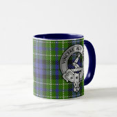 Clan MacNeill von Gigha Wappen & Tartan Tasse (VorderseiteRechts)