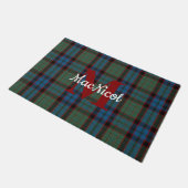 Clan MacNicol Kariert Mit Monogramm Doormat Fußmatte (Schrägansicht)