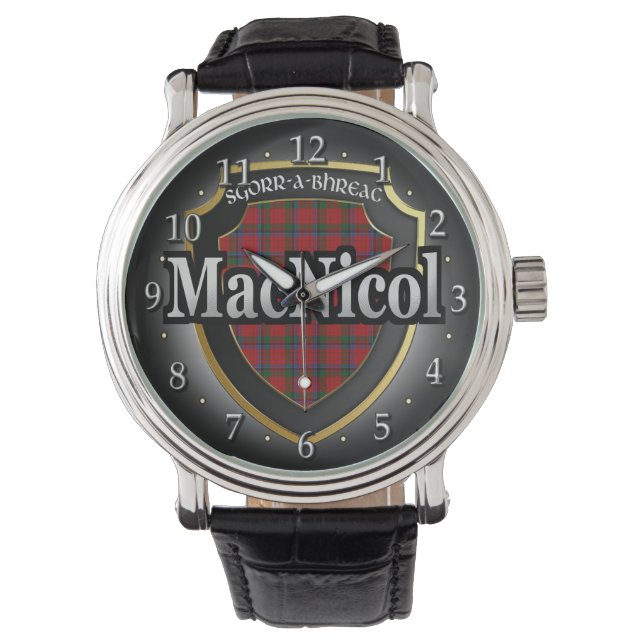 Clan MacNicol Scotland Celebration Watch Armbanduhr (Vorderseite)
