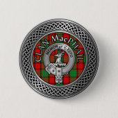 Clan MacPhail Wappen & Tartan Knot Button (Vorderseite)